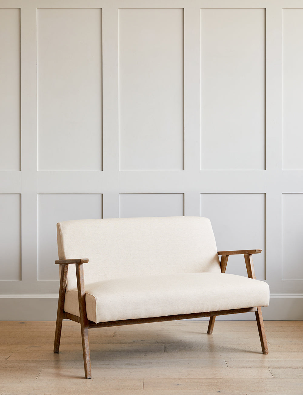 Jessica Natural Linen Two Seater Sofa