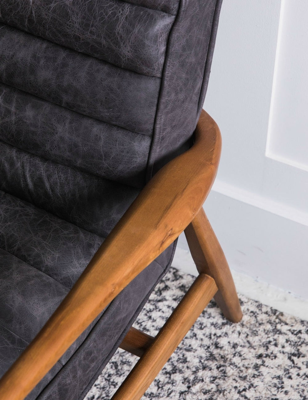 Mid-Century Leather Two Seater