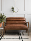 Mid-Century Leather Two Seater