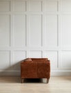 Nevada Brown Leather Two Seater Sofa 