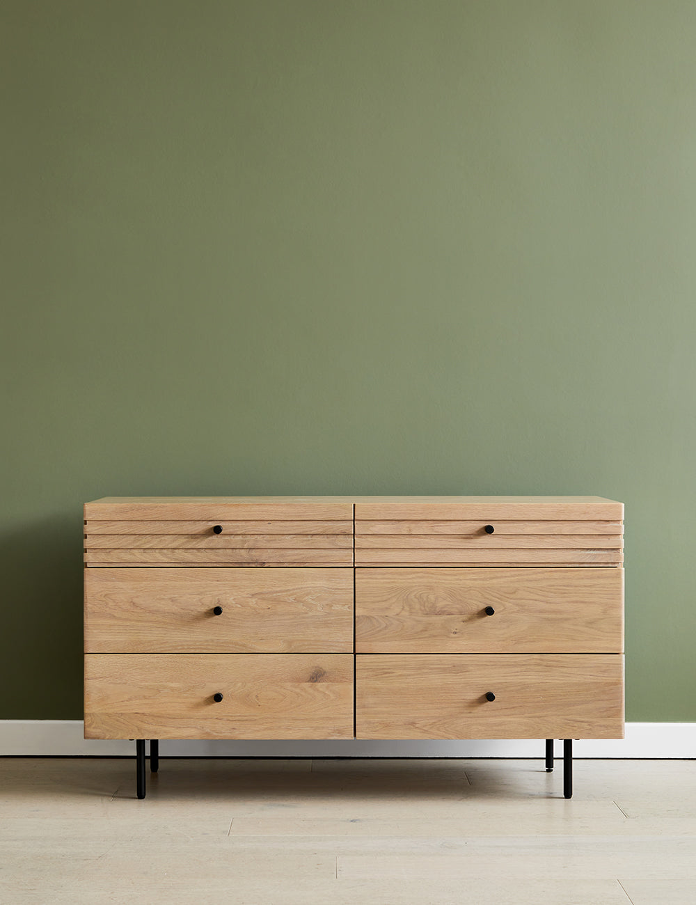 Okayama Wooden Chest of Drawers front