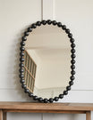 Oval Black Bobble Mirror