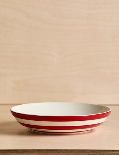 Red Cornishware Pasta Bowl