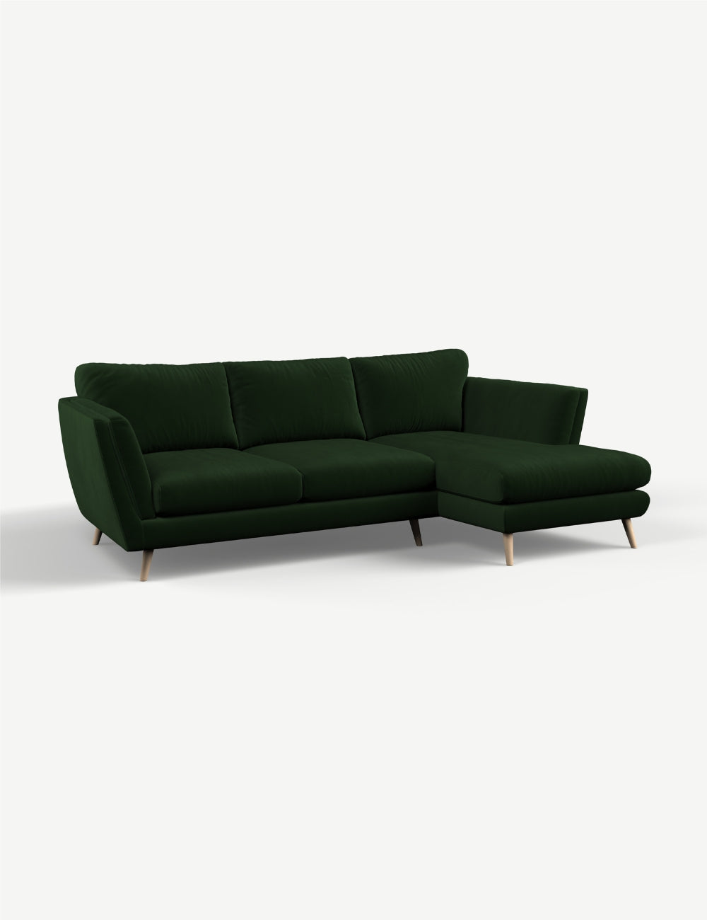 Clever Velvet Racing Green Right Hand Facing