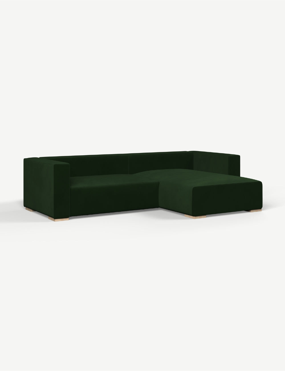 Clever Velvet Racing Green Right Hand Facing