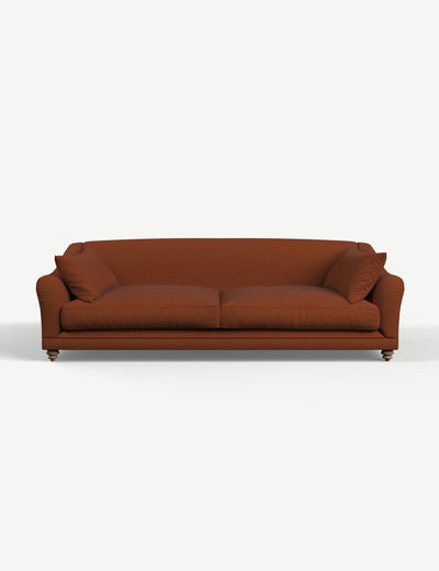 Oscar Sofa 4 Seater in Brushed Cotton Cinnamon