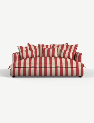 Penny Sofa 3 Seater With 1 Seat Cushion in Scarlet Stripe