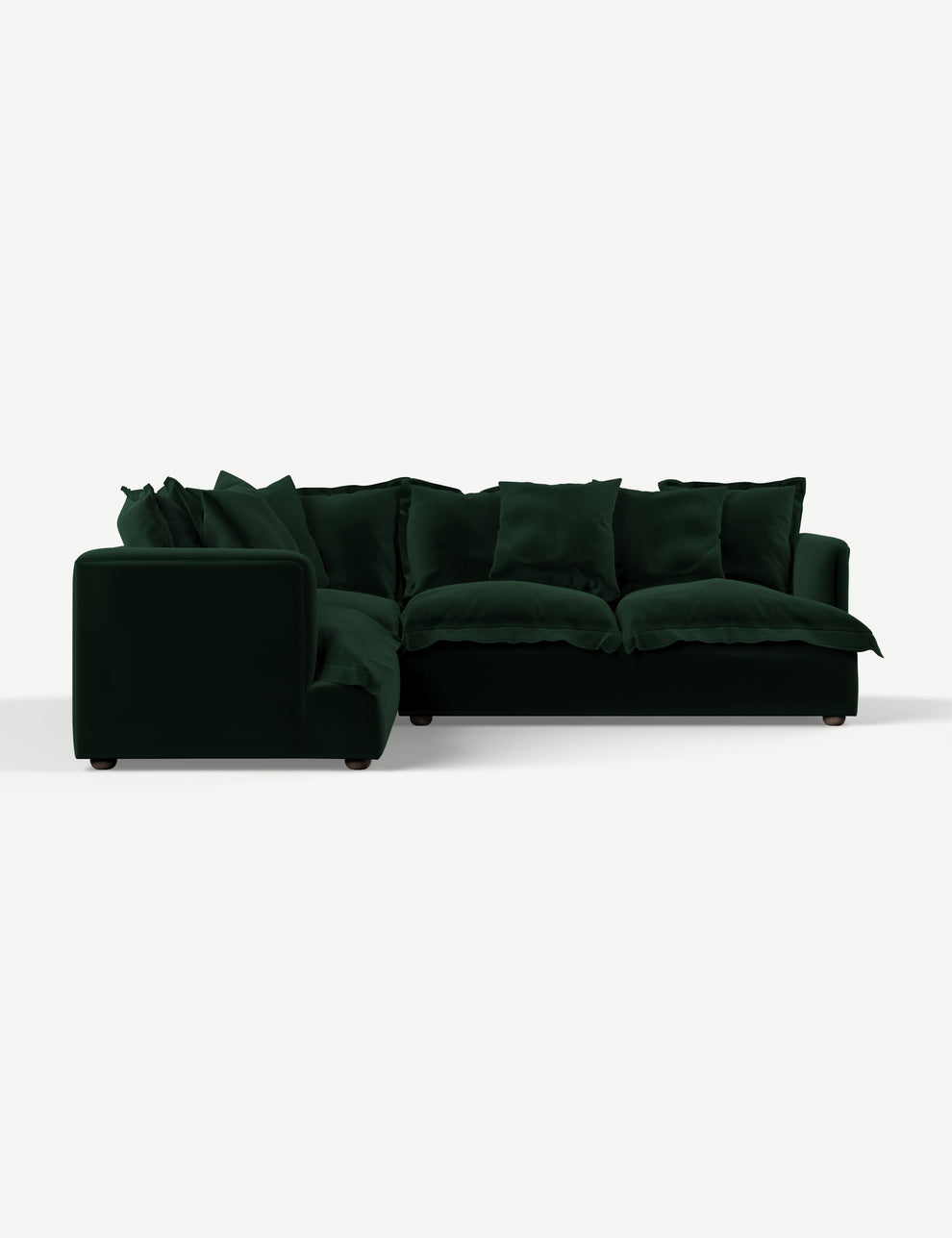 Velvet Emerald Green Left Hand Facing
