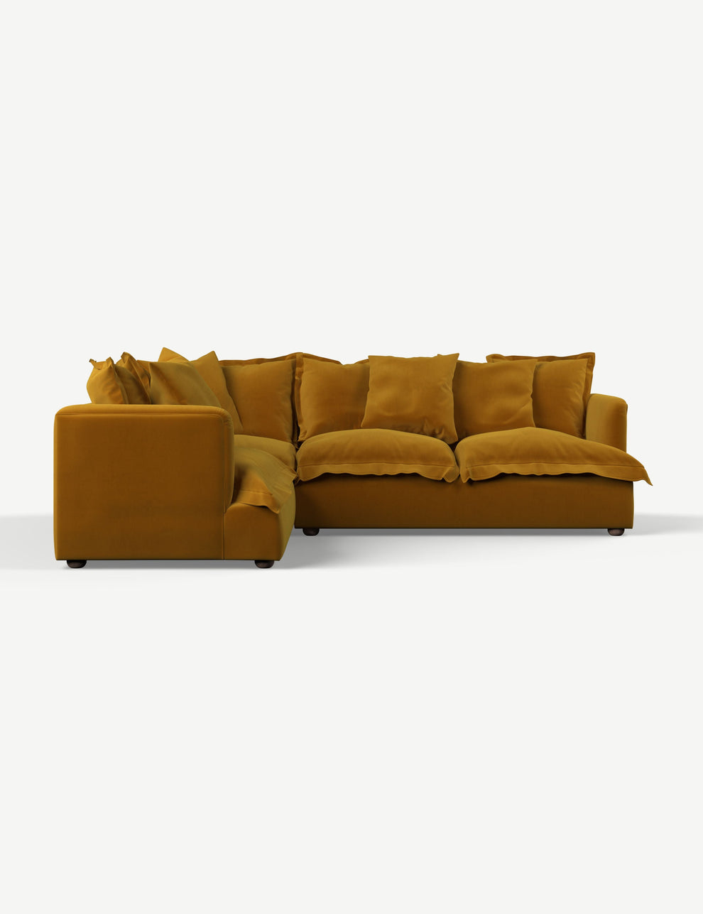 Velvet Mustard Left Hand Facing