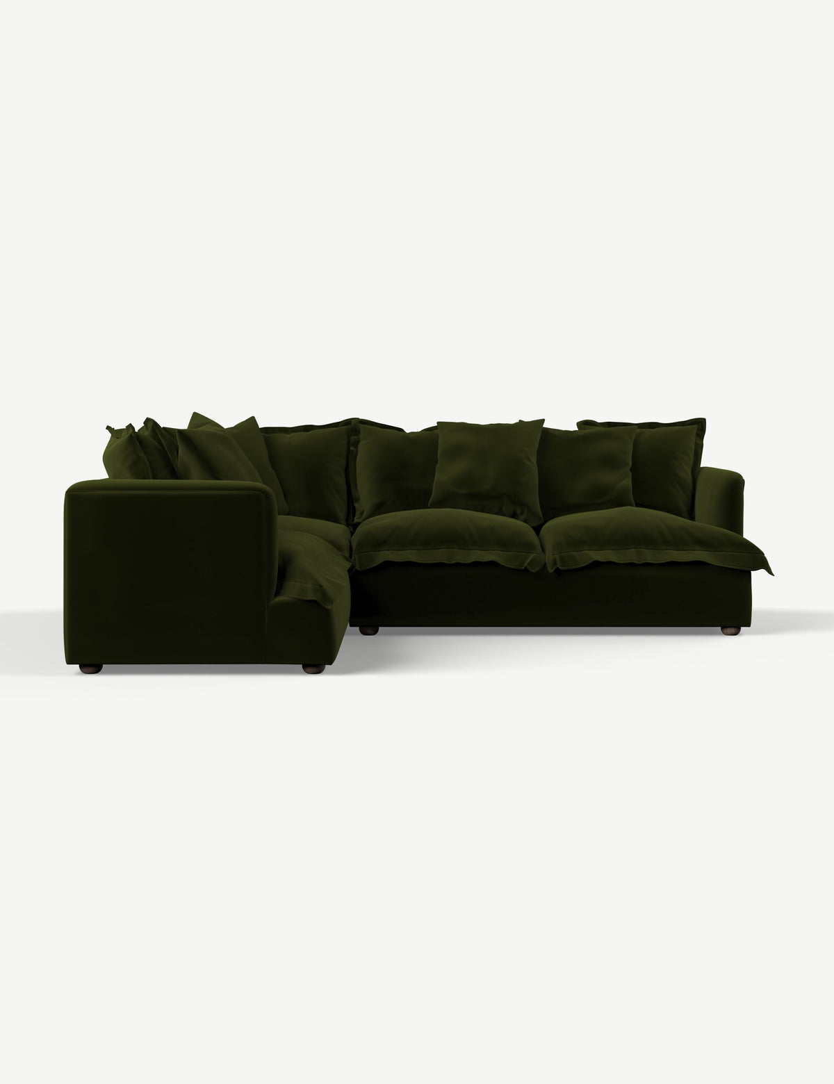 Velvet Vintage Green Left Hand Facing
