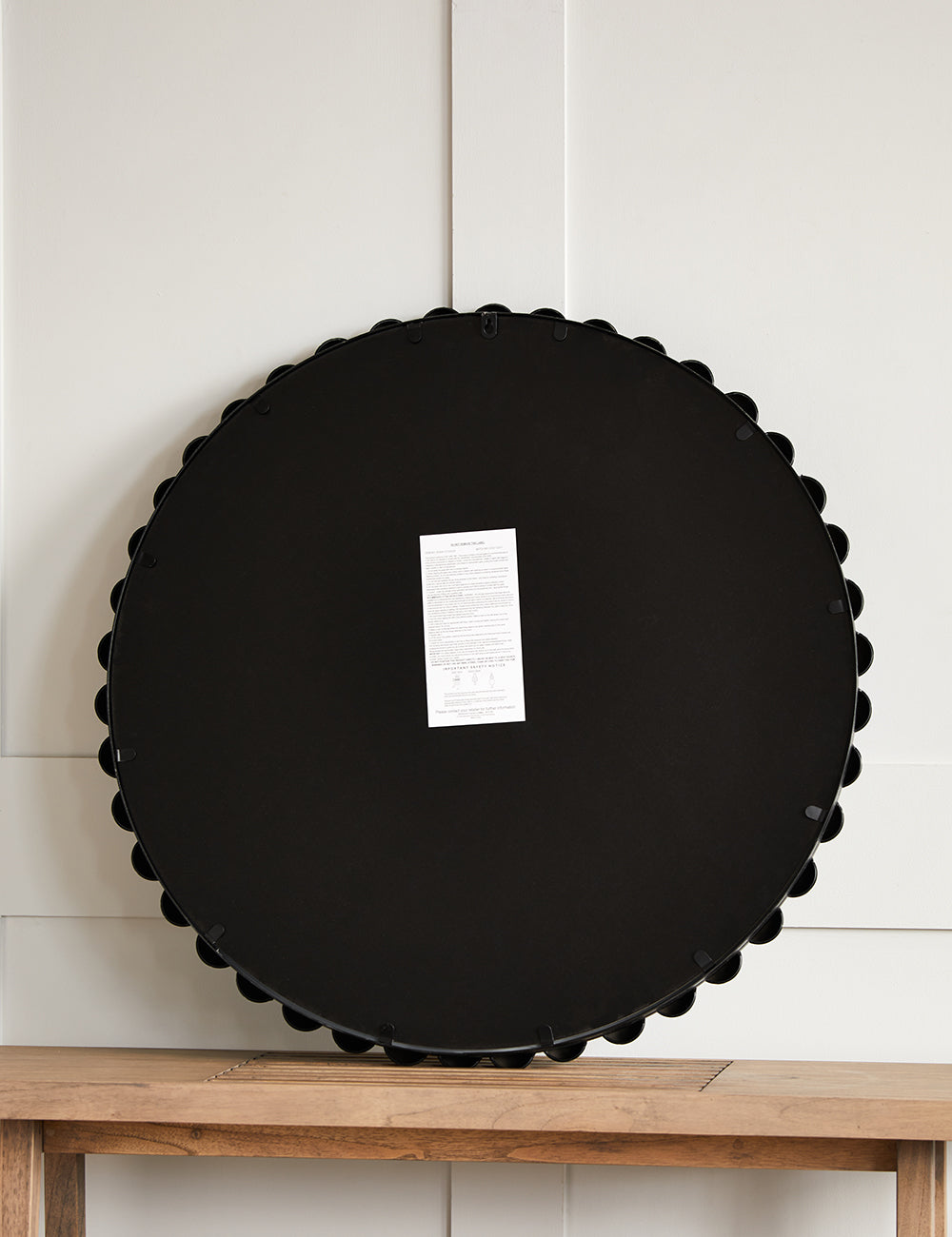 Round Black Bobble Mirror 