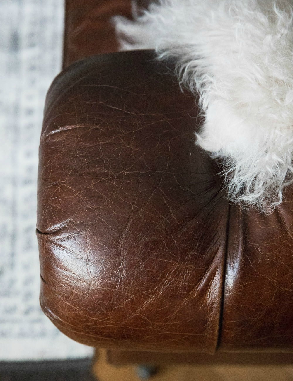 Vintage Leather Chesterfield - 3 Seater