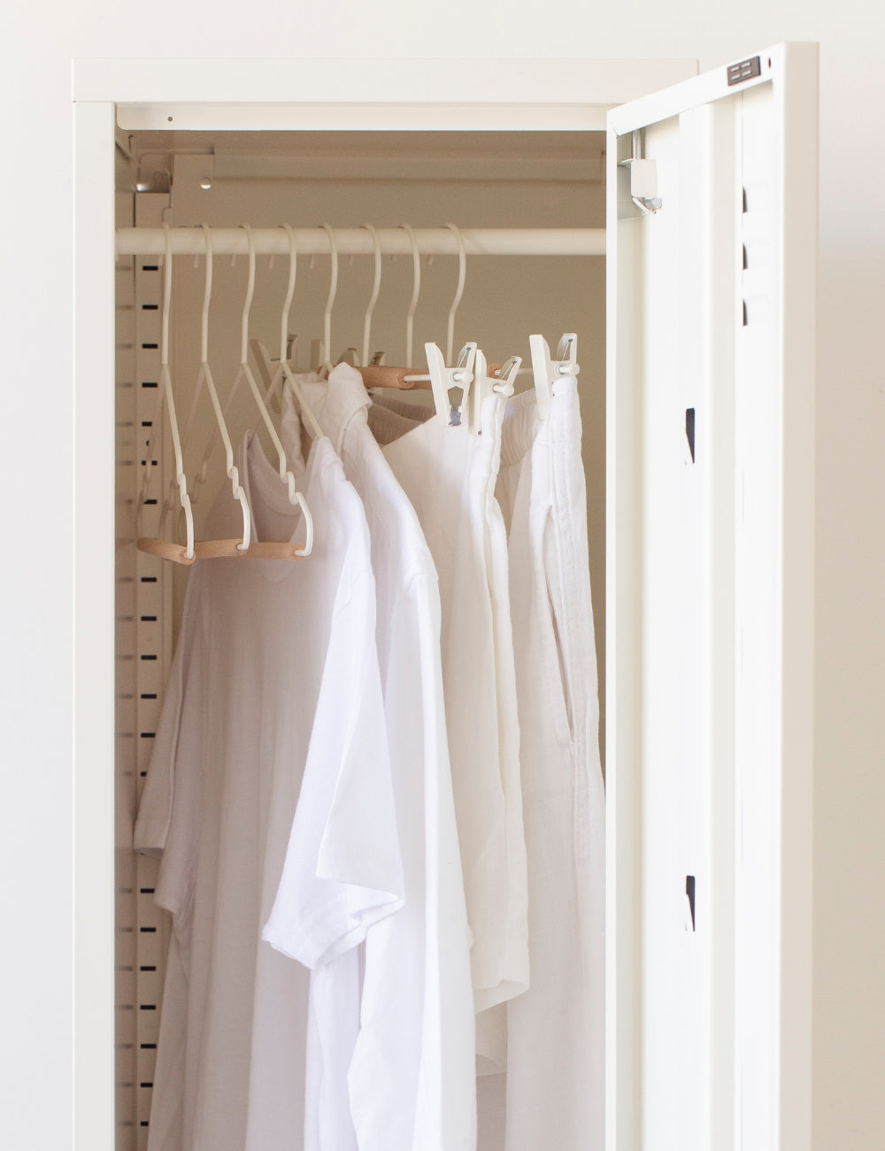 Adult Clip Hangers in White