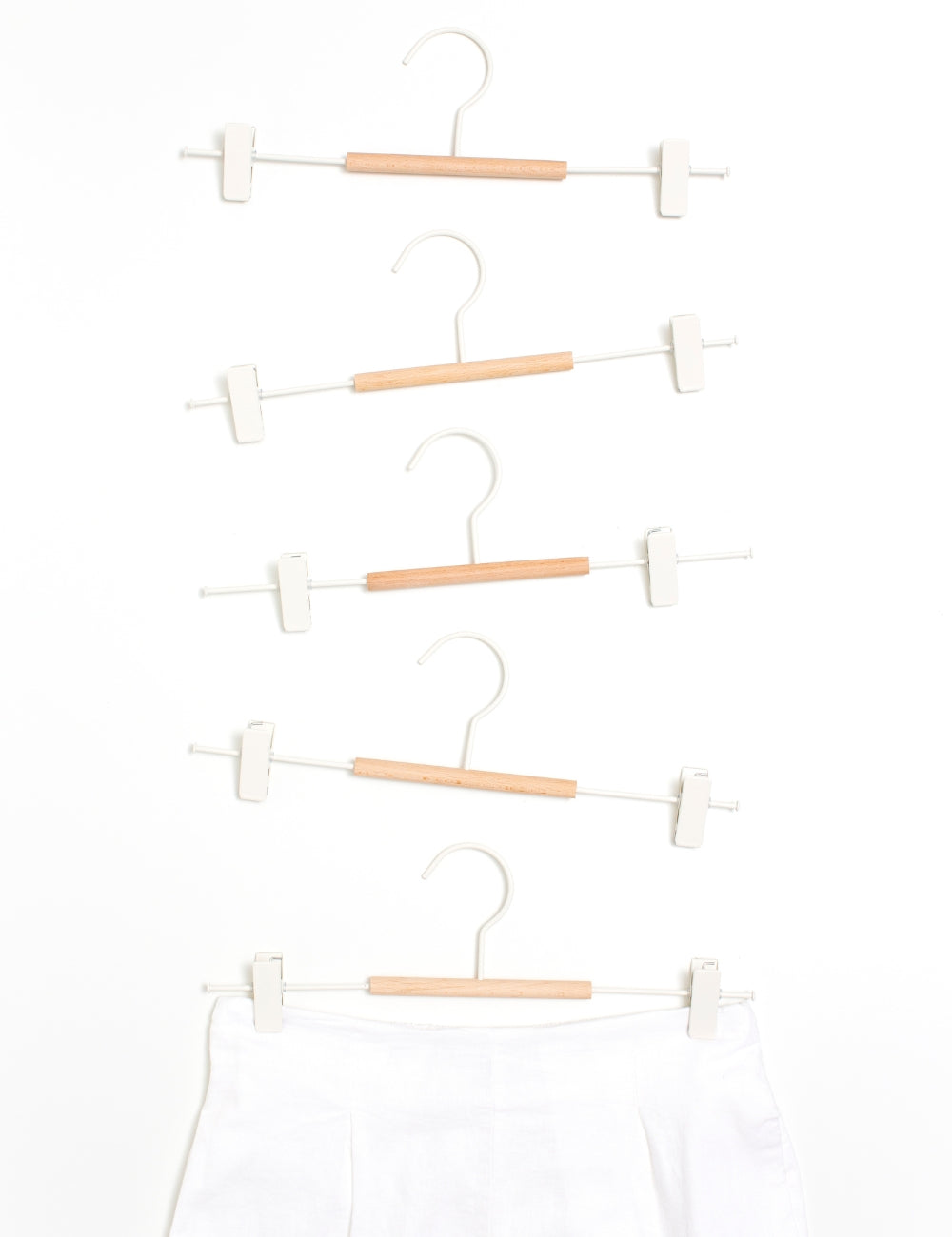 Adult Clip Hangers in White