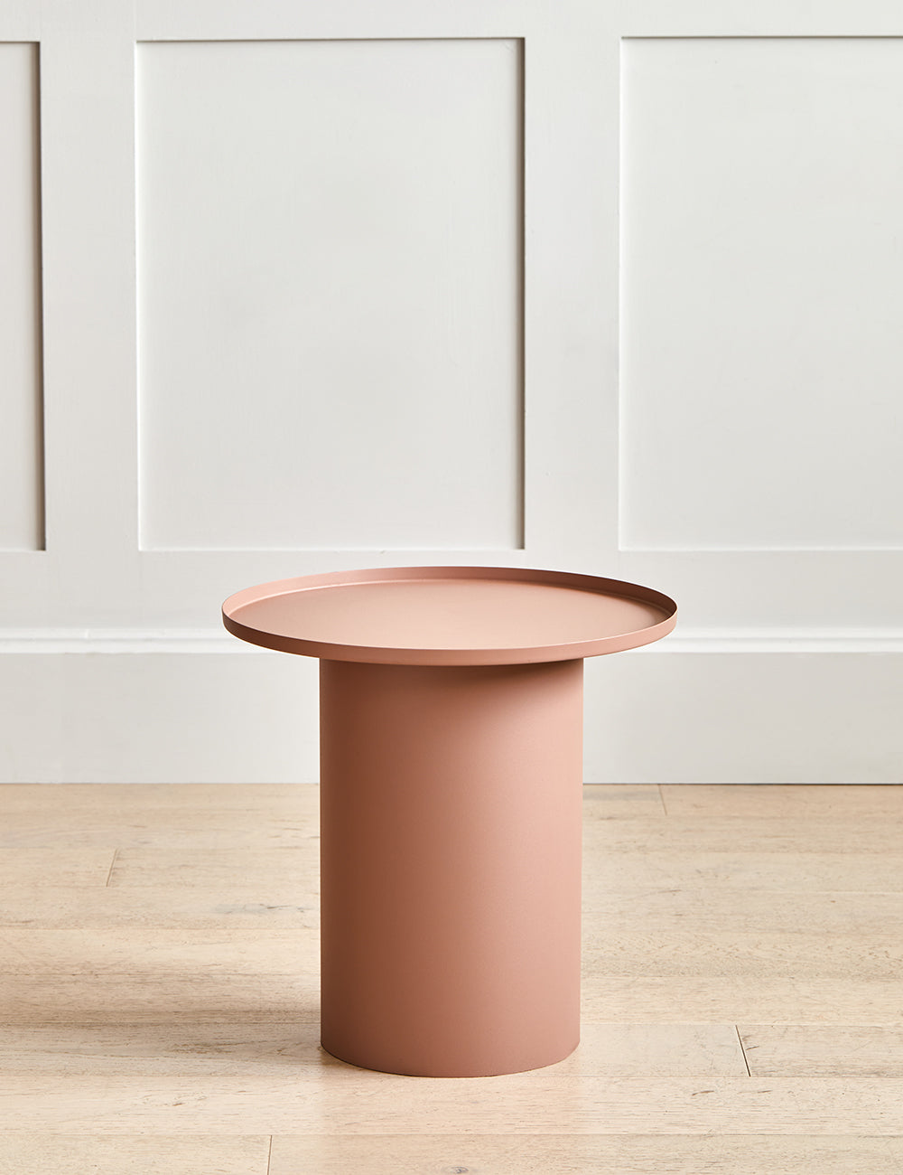 Pink round sales side table