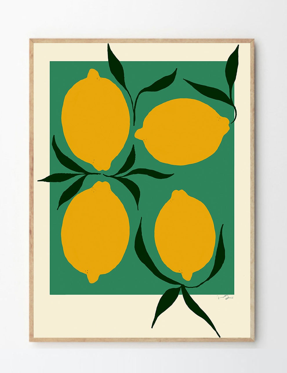 Anna Mörner Green Lemons Print