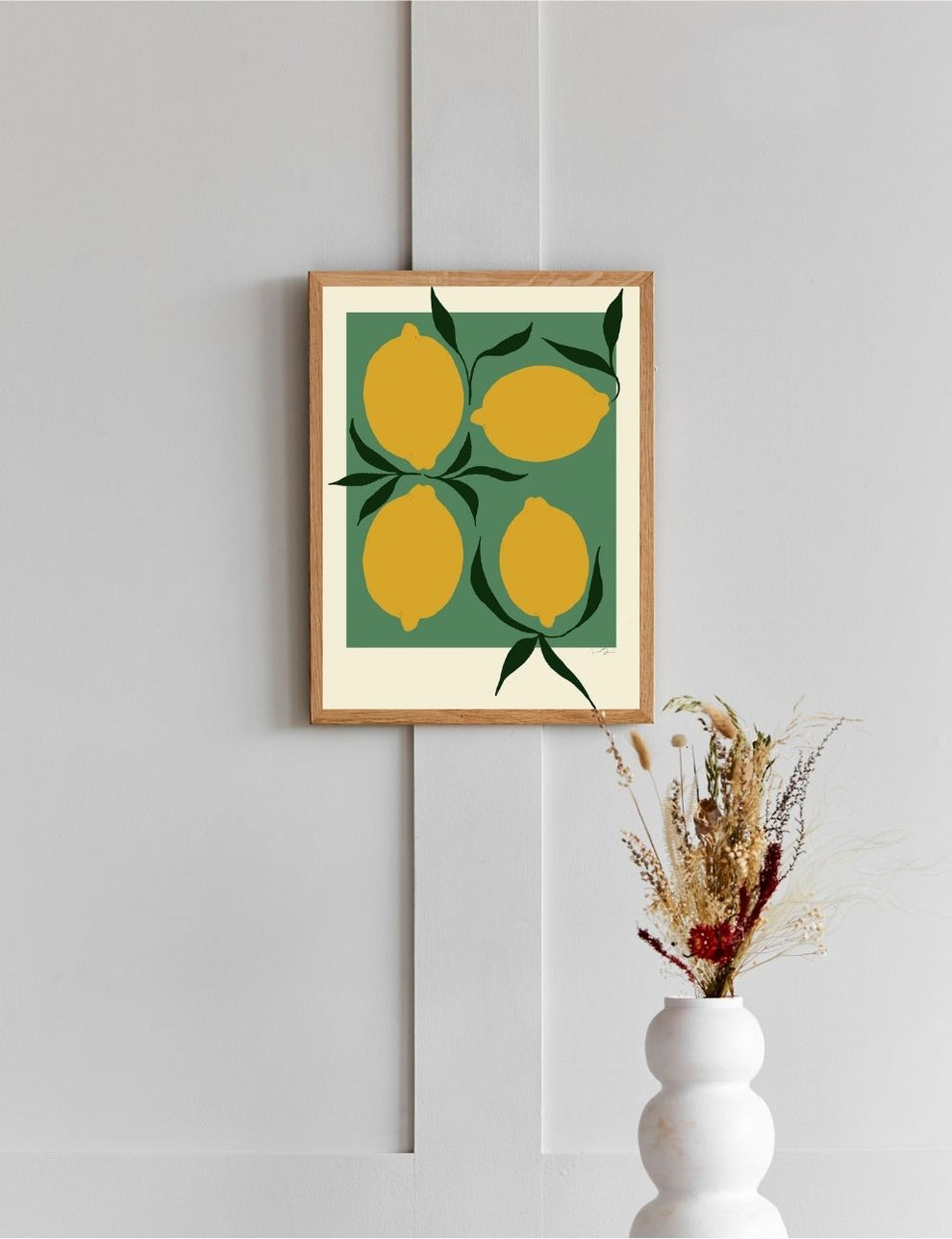 Anna Mörner Green Lemons Print