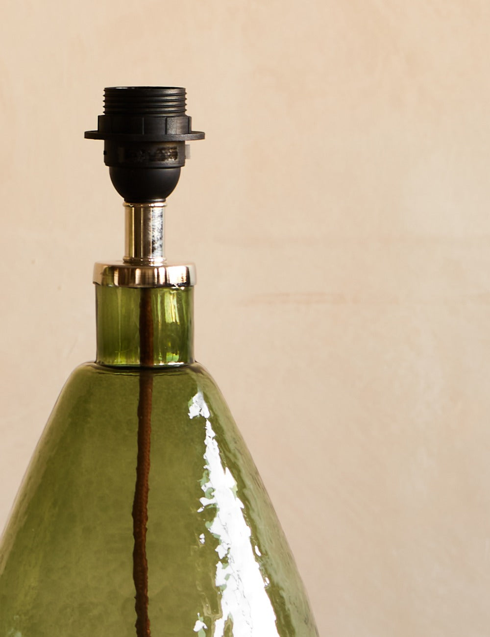 Baba Green Glass Lamp Base - Two Sizes Available