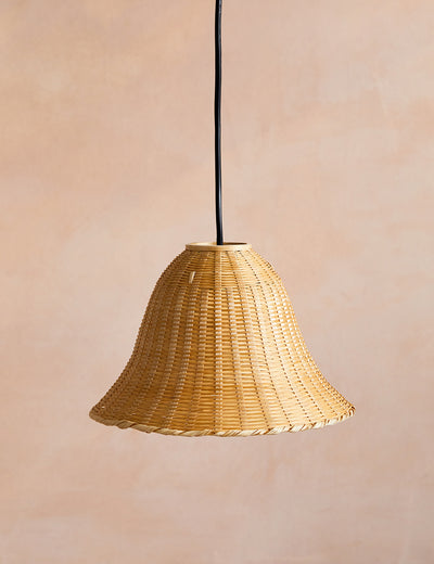 Bamboo Dome Pendant Light - Medium