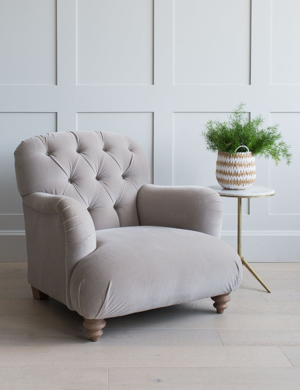 Rose and sales grey armchair