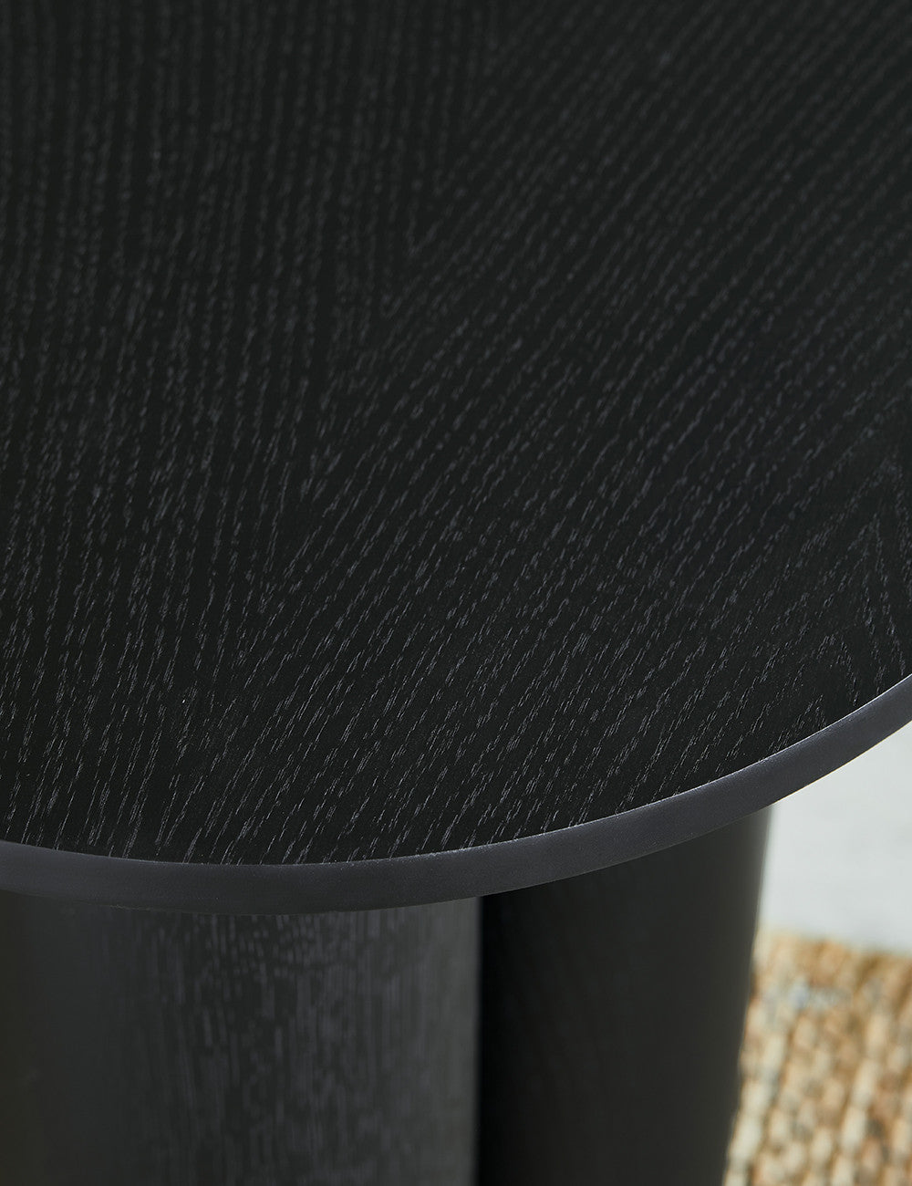 Black Abstract Side Table