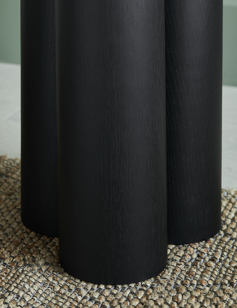 Black Abstract Side Table