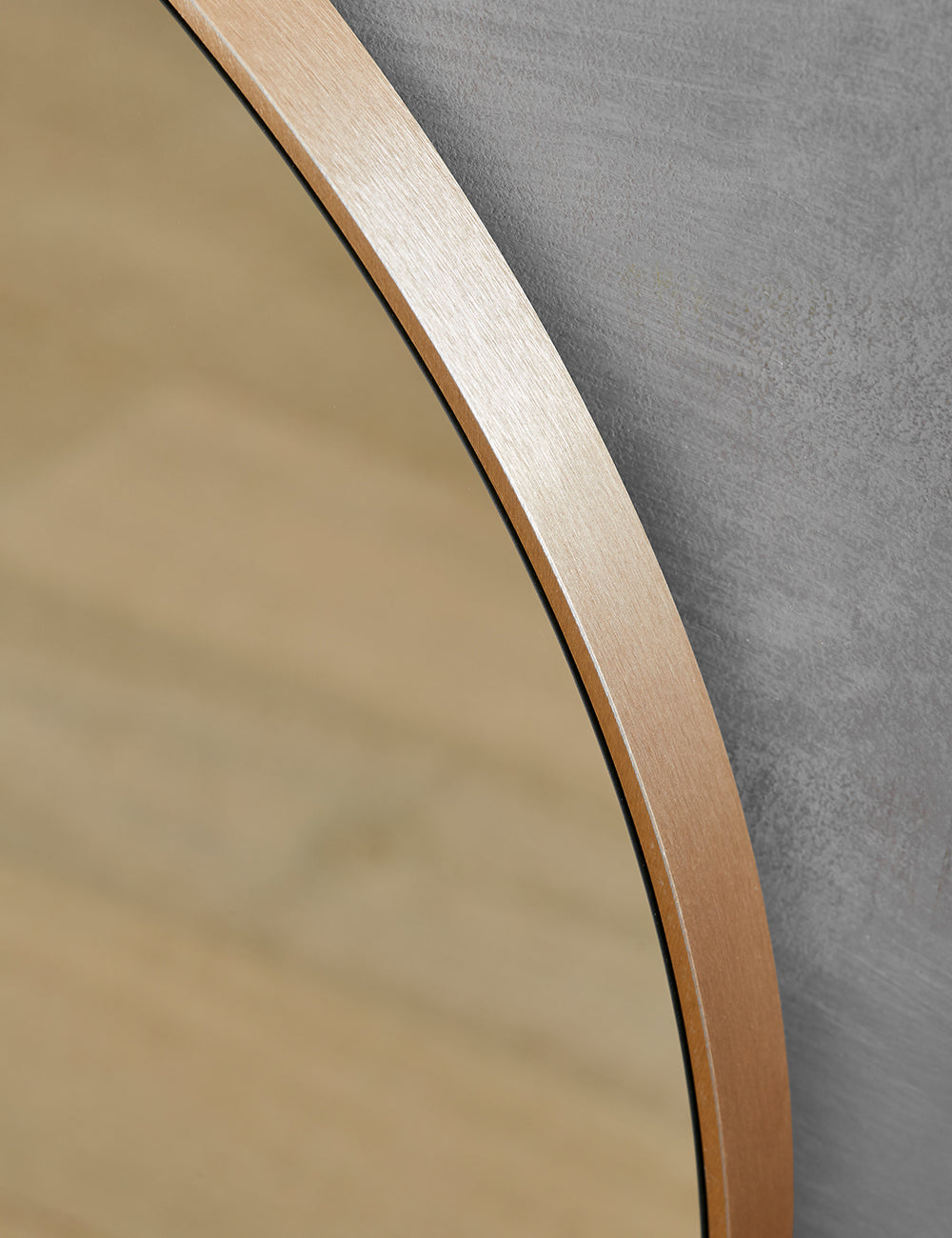 HKliving Arch Brass Wall Mirror Home Décor Rose & Grey Rose and Grey