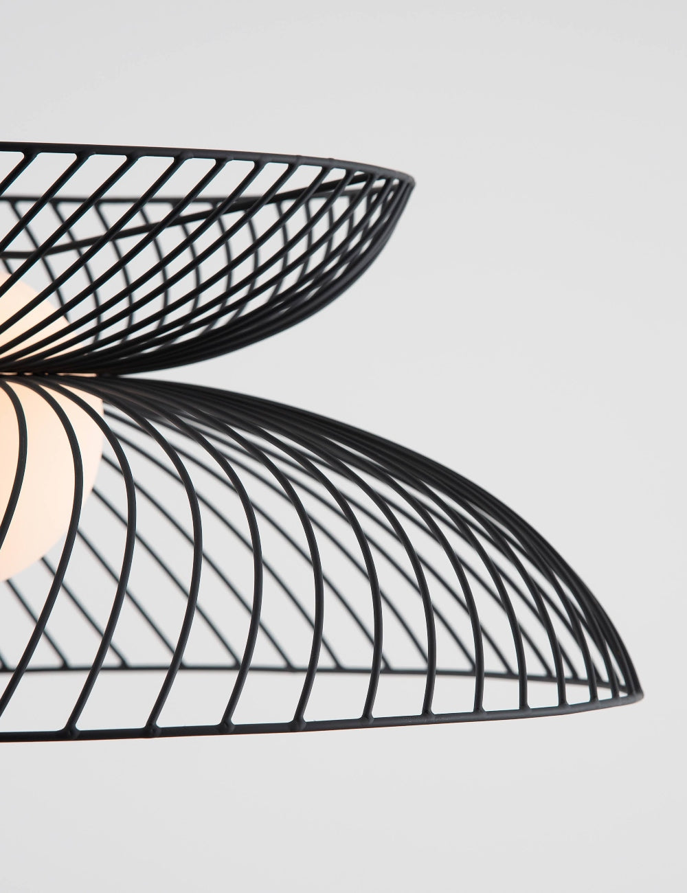 Cage Ceiling Light Rose and Grey