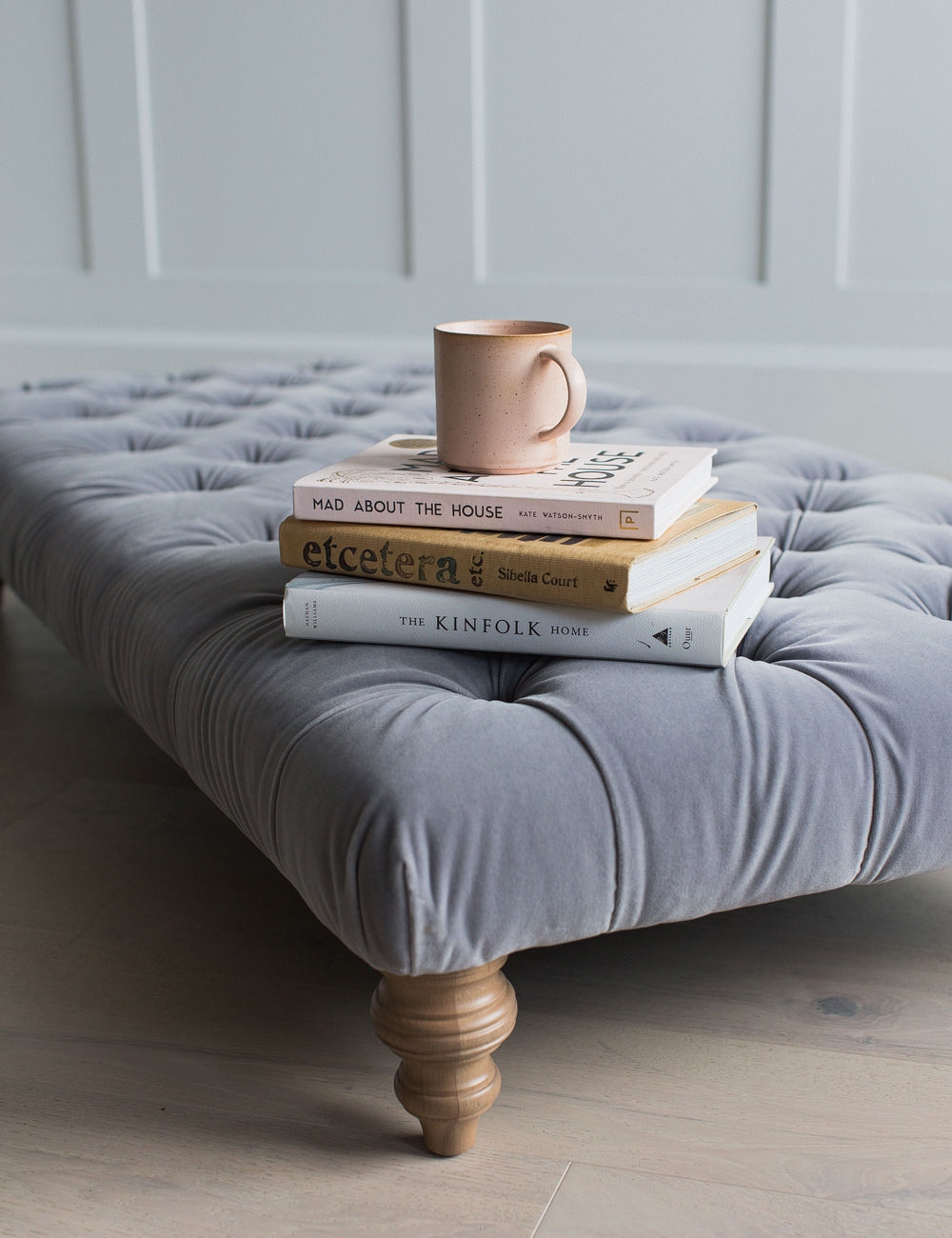 Buttoned ottoman clearance