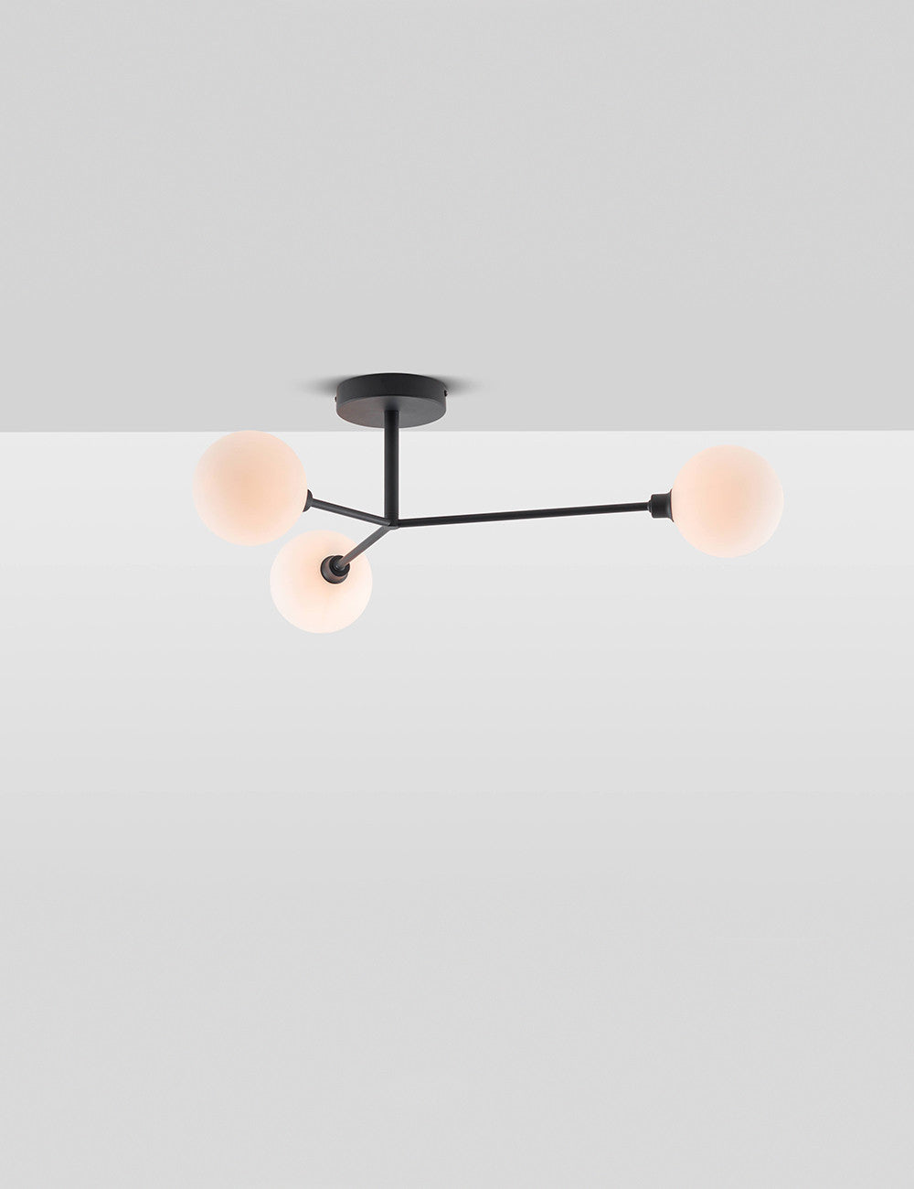 houseof 3 Light Flush Ceiling Light - Three Colours Available
