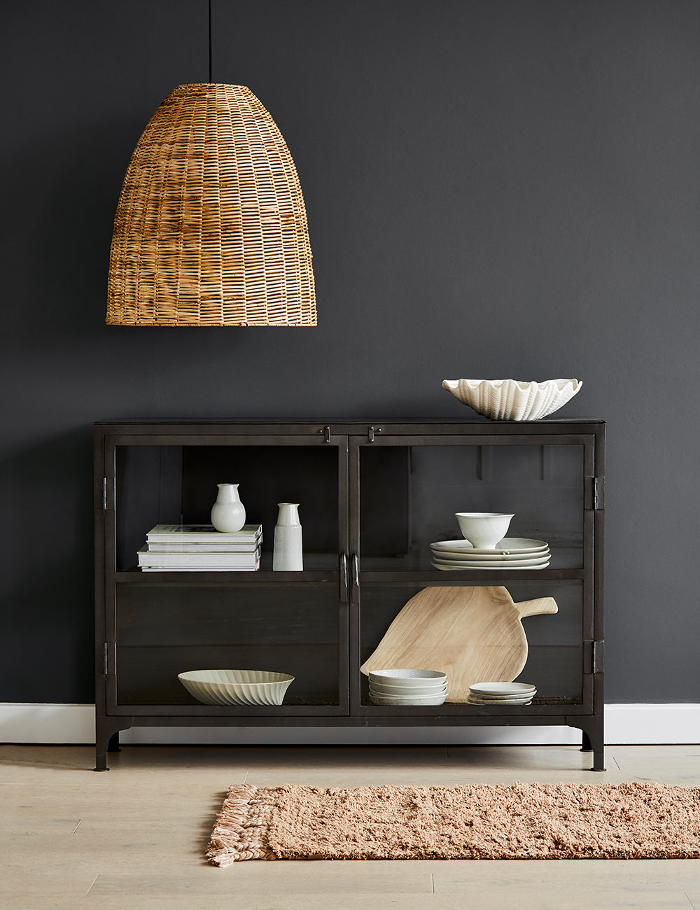 Charcoal deals display cabinet