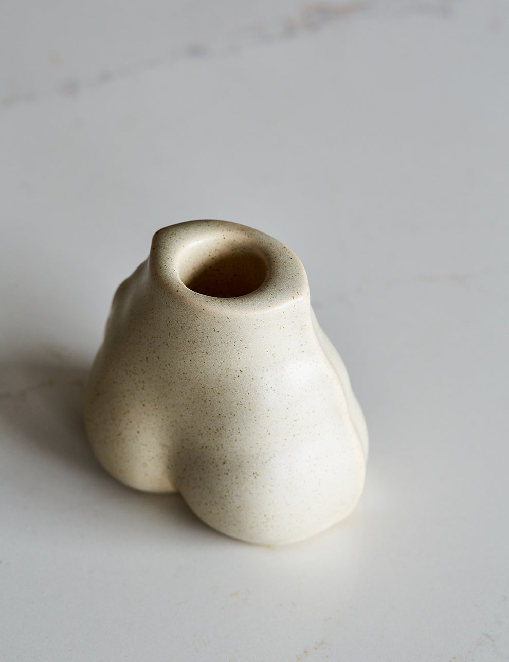 Cheeky Bum Candle Holder - Two Colours Available Natural