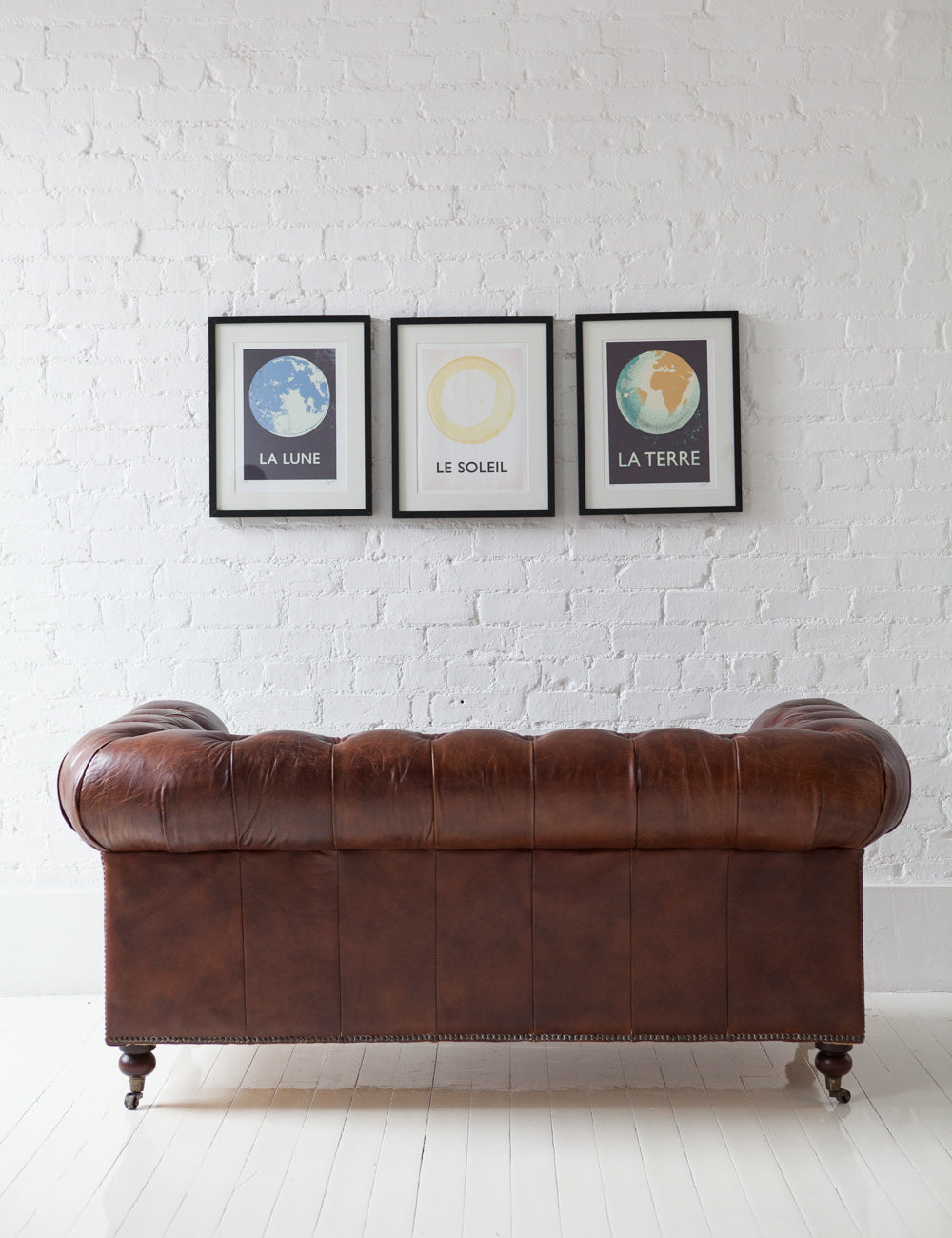 Vintage Leather Chesterfield - 2 Seater