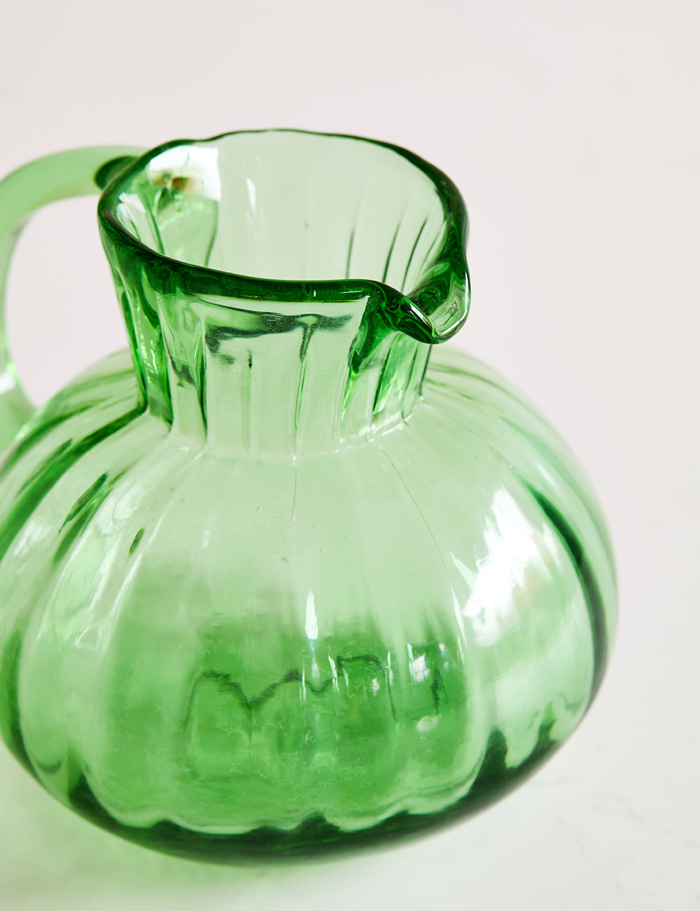 Emerald Green Glass Jug