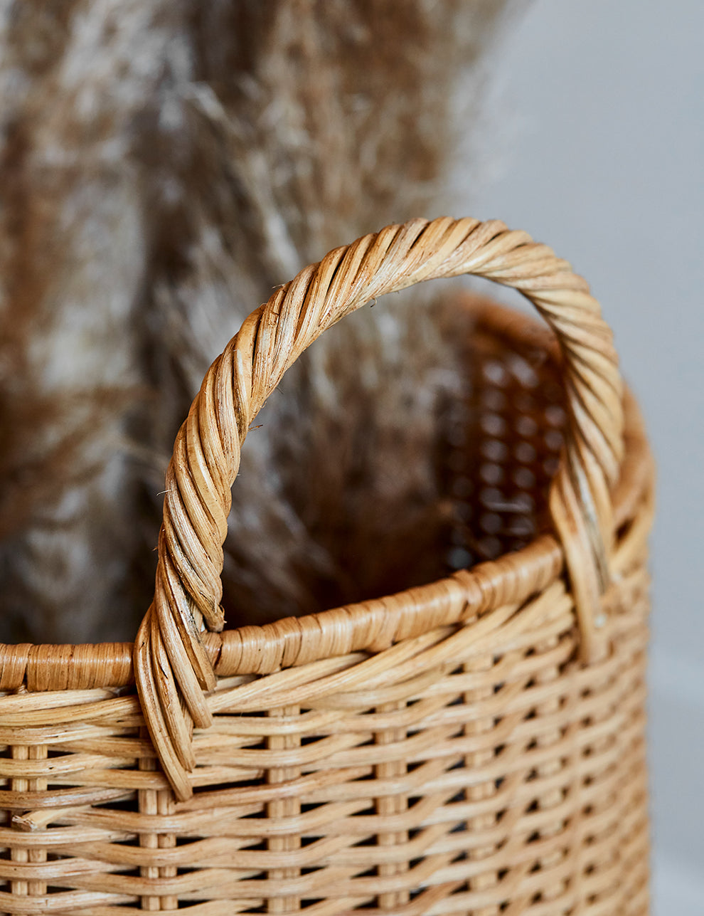 Ferm Living Braided Laundry Basket handle