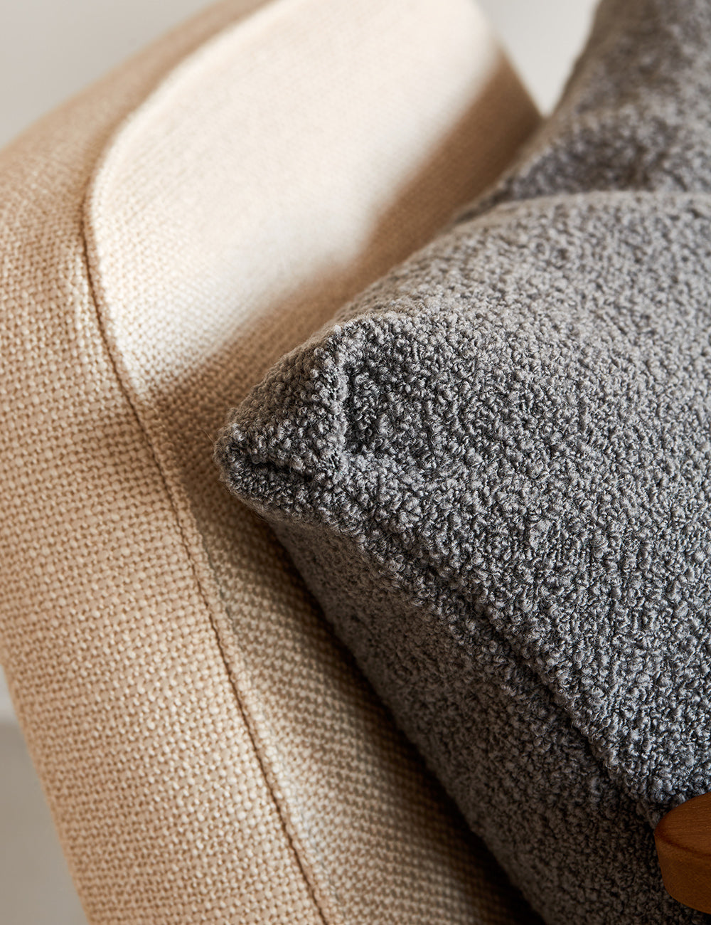 Ferm Living Clean Wool Boucle Cushion - Grey