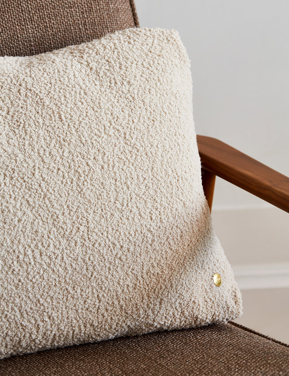 Ferm Living Clean Wool Boucle Cushion -Natural