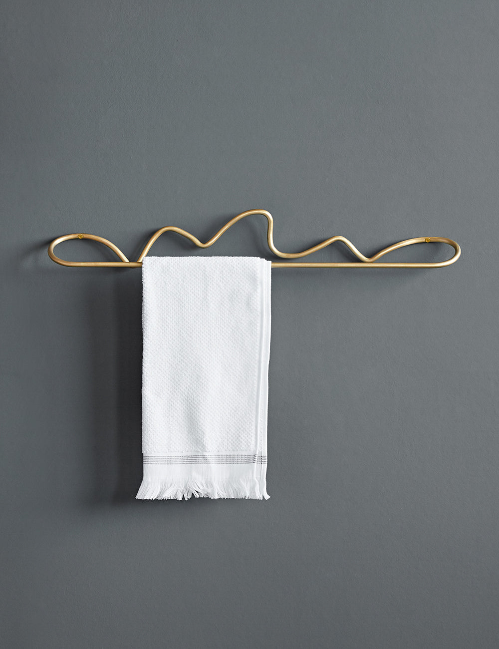 Ferm Living Curvature Brass Towel Hanger