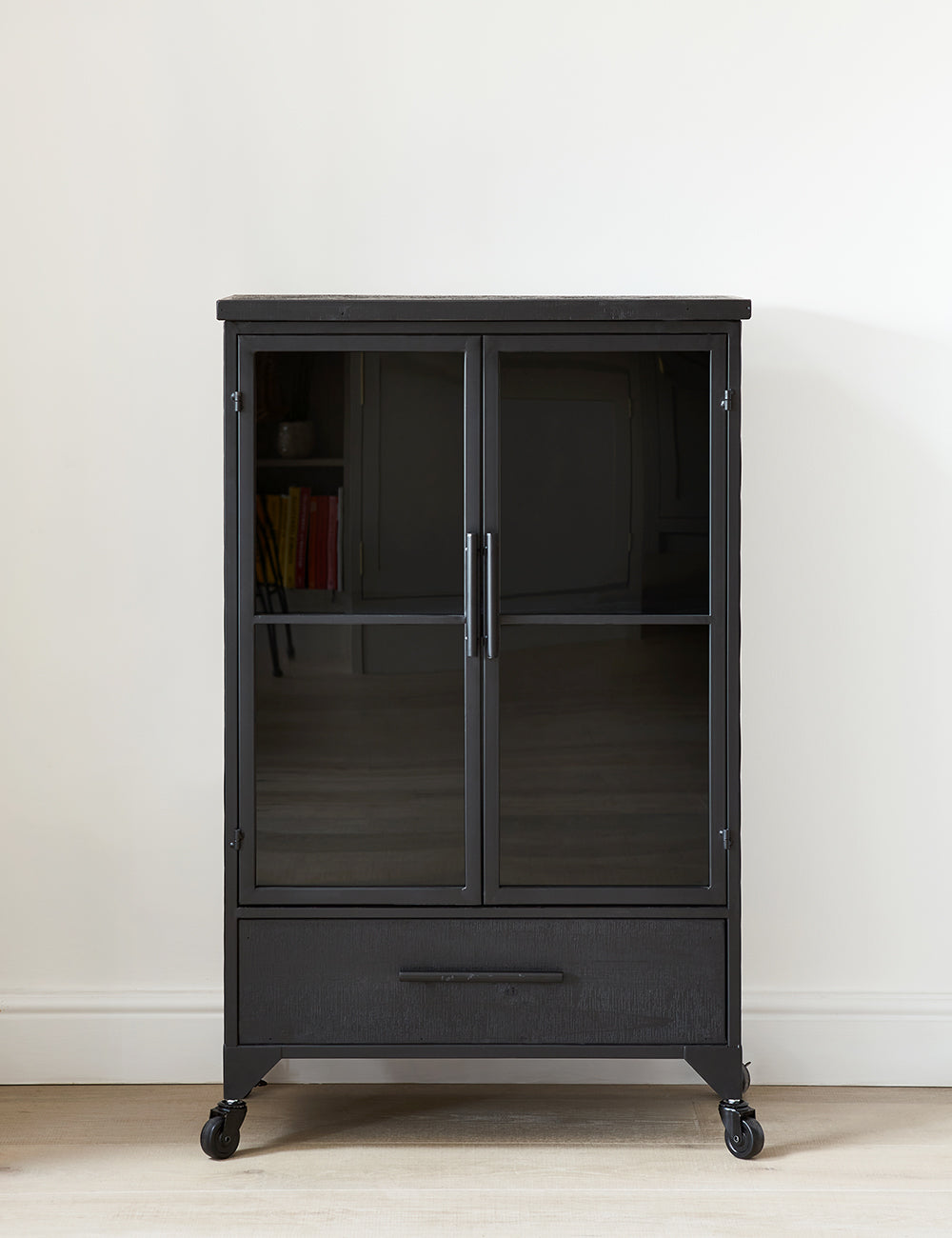 Nikko Small Black Wooden Cabinet