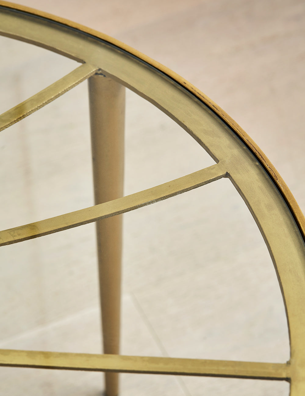 Sunburst sales side table