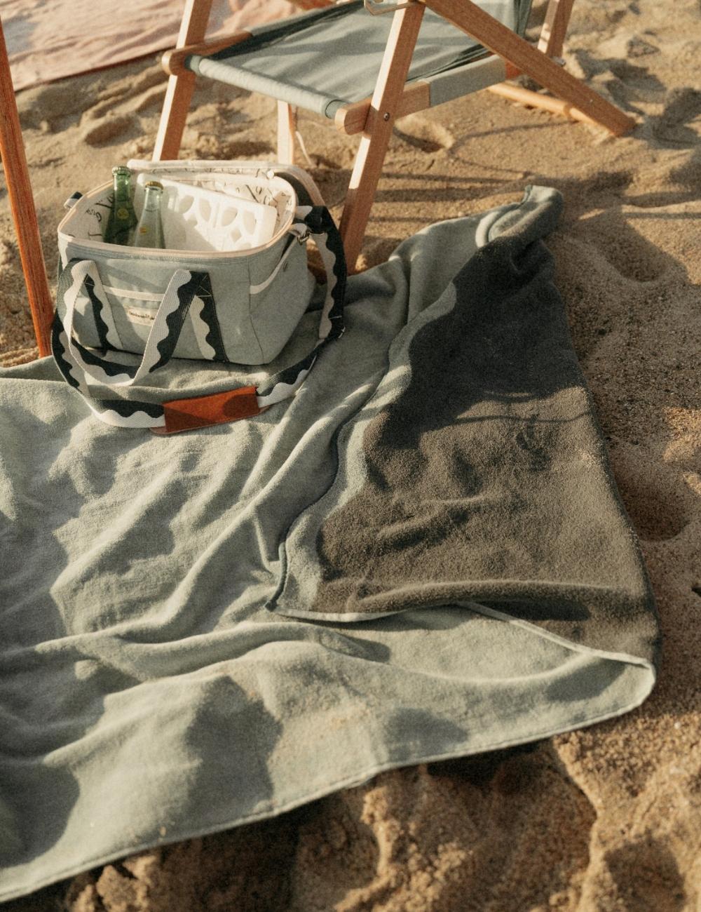 Green Luxury Beach Towel