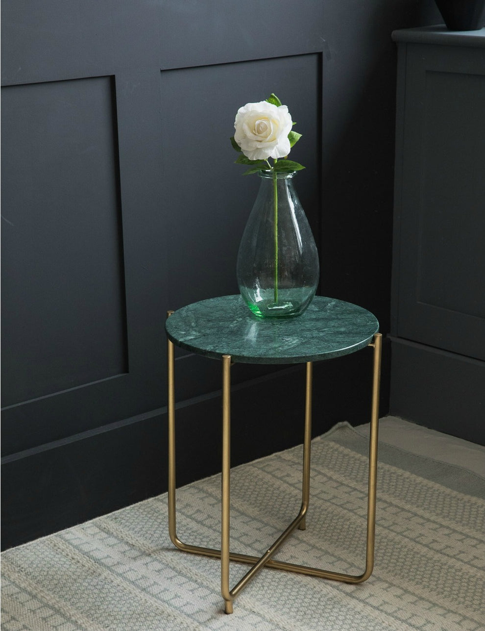 Green Marble Side Table
