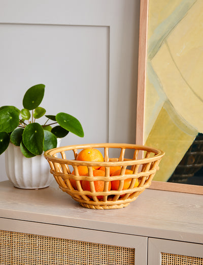 Honey Yellow Decorative Fruit Basket