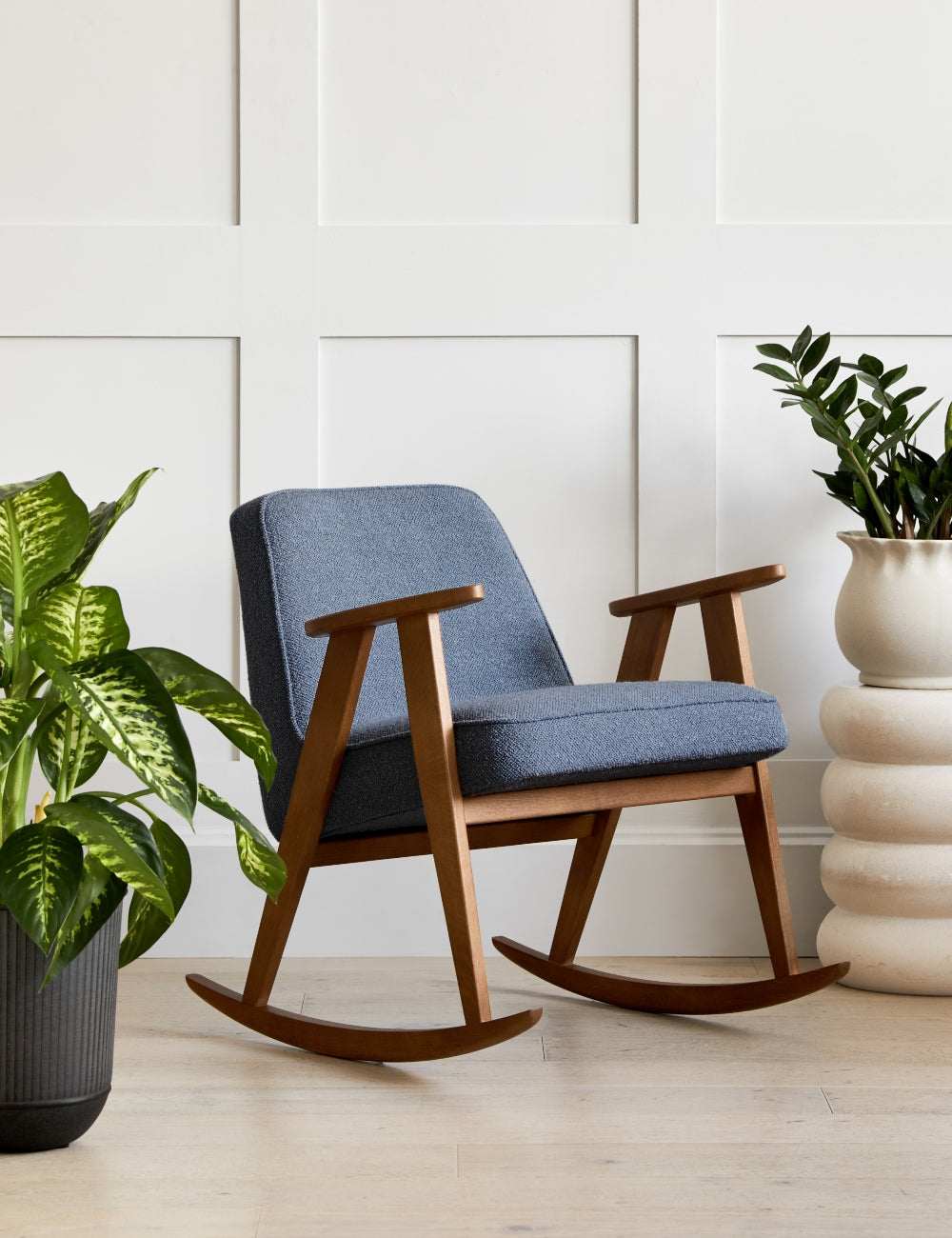 Modern wood rocking 2025 chair