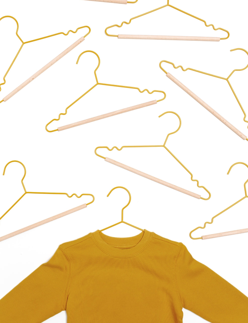 Kids Top Hangers in Mustard