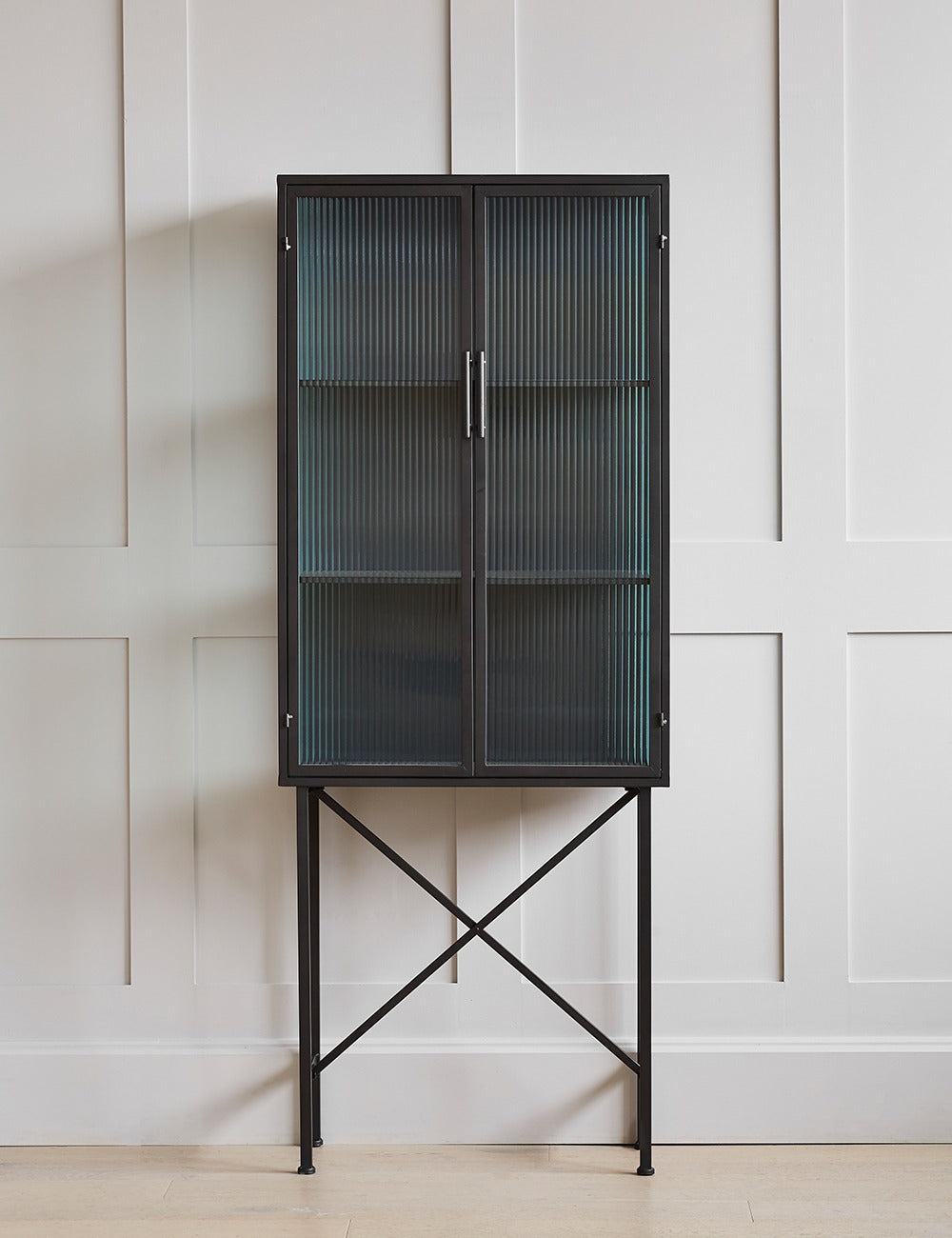 Kyoto Glass & Metal Cabinet front