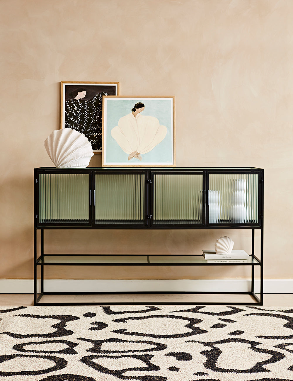 Glass hotsell console cabinet