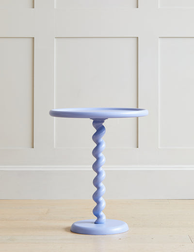 Light Blue Twister Side Table