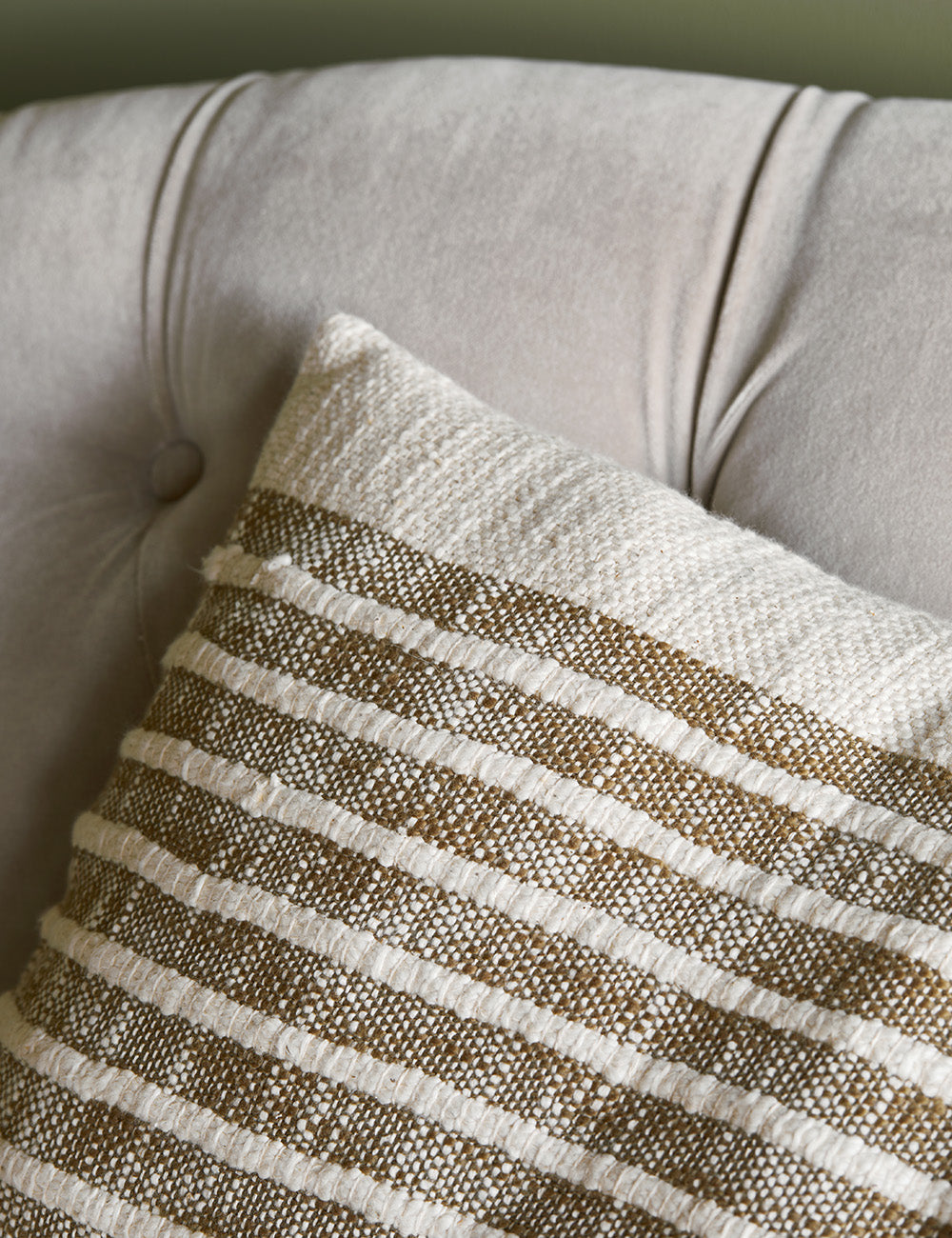 Luxury White & Brown Cushion Cover - Rectangular