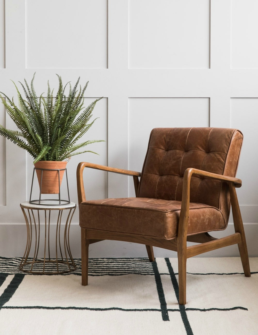 Small armchair leather hotsell